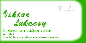 viktor lukacsy business card